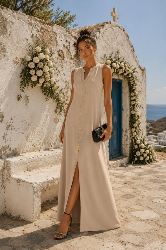 Φόρεμα elegant maxi detailed