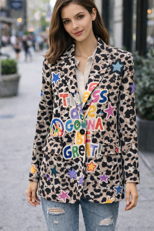 Blazer με εντυπωσιακά prints