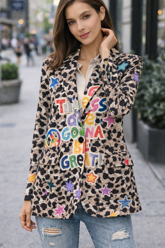 Blazer με εντυπωσιακά prints