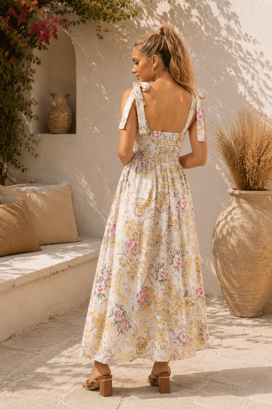 Φόρεμα midi/maxi floral printed