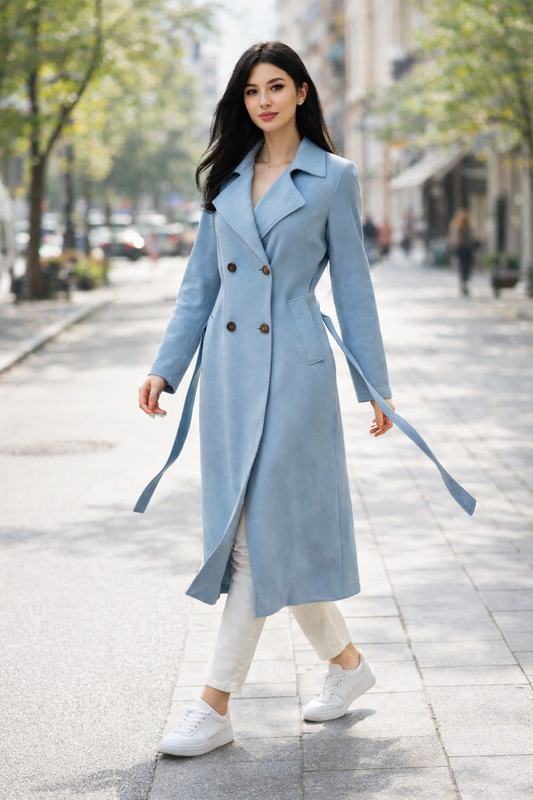 Καπαρντίνα τύπου suede