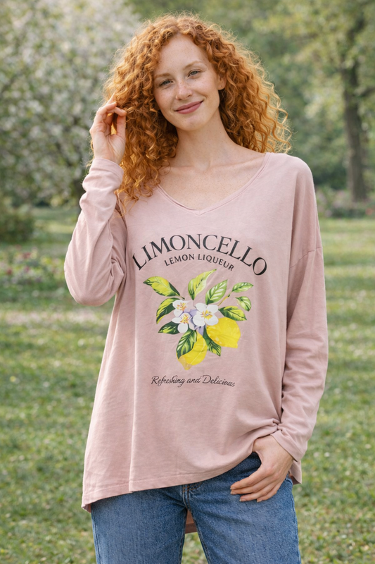 Μπλούζα βαμβακερή με στάμπα oversized