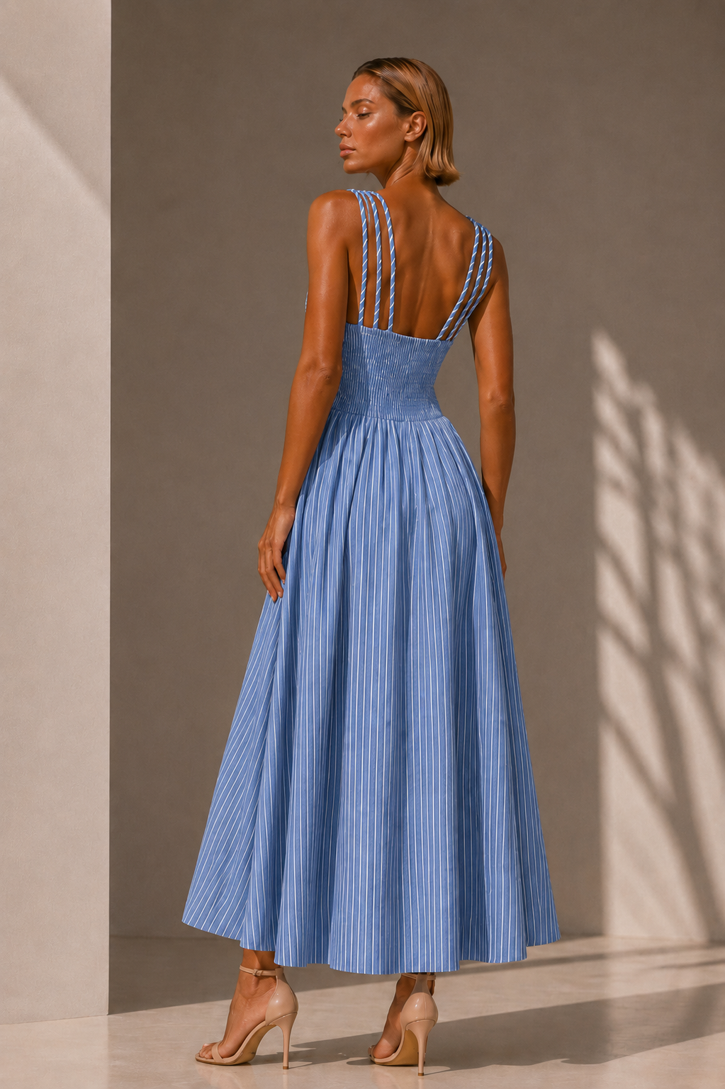 Φόρεμα maxi elegant detailed