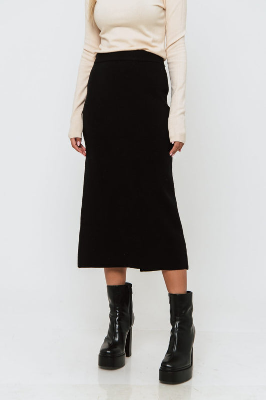 Φούστα midi πλεκτή