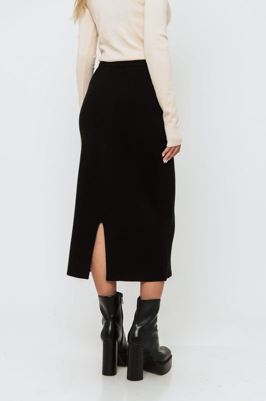 Φούστα midi πλεκτή