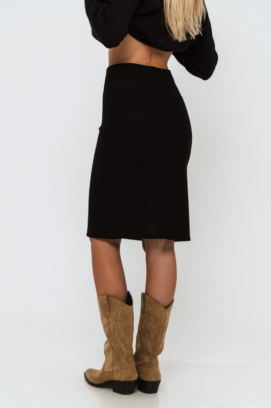 Φούστα midi πλεκτή