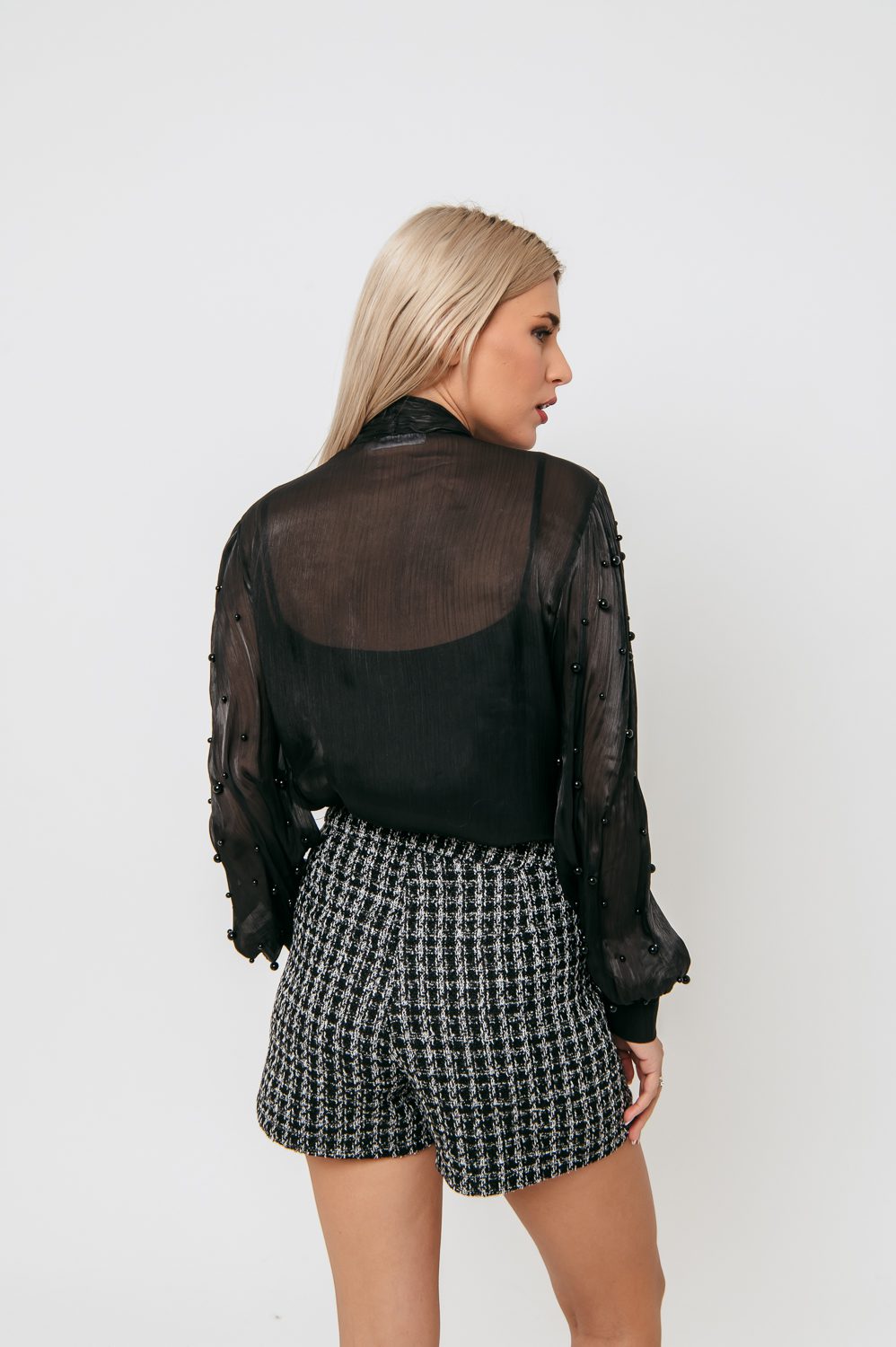 Πουκάμισο elegant με πέρλες