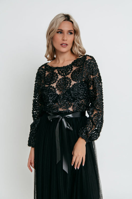 Μπλούζα see through detailed