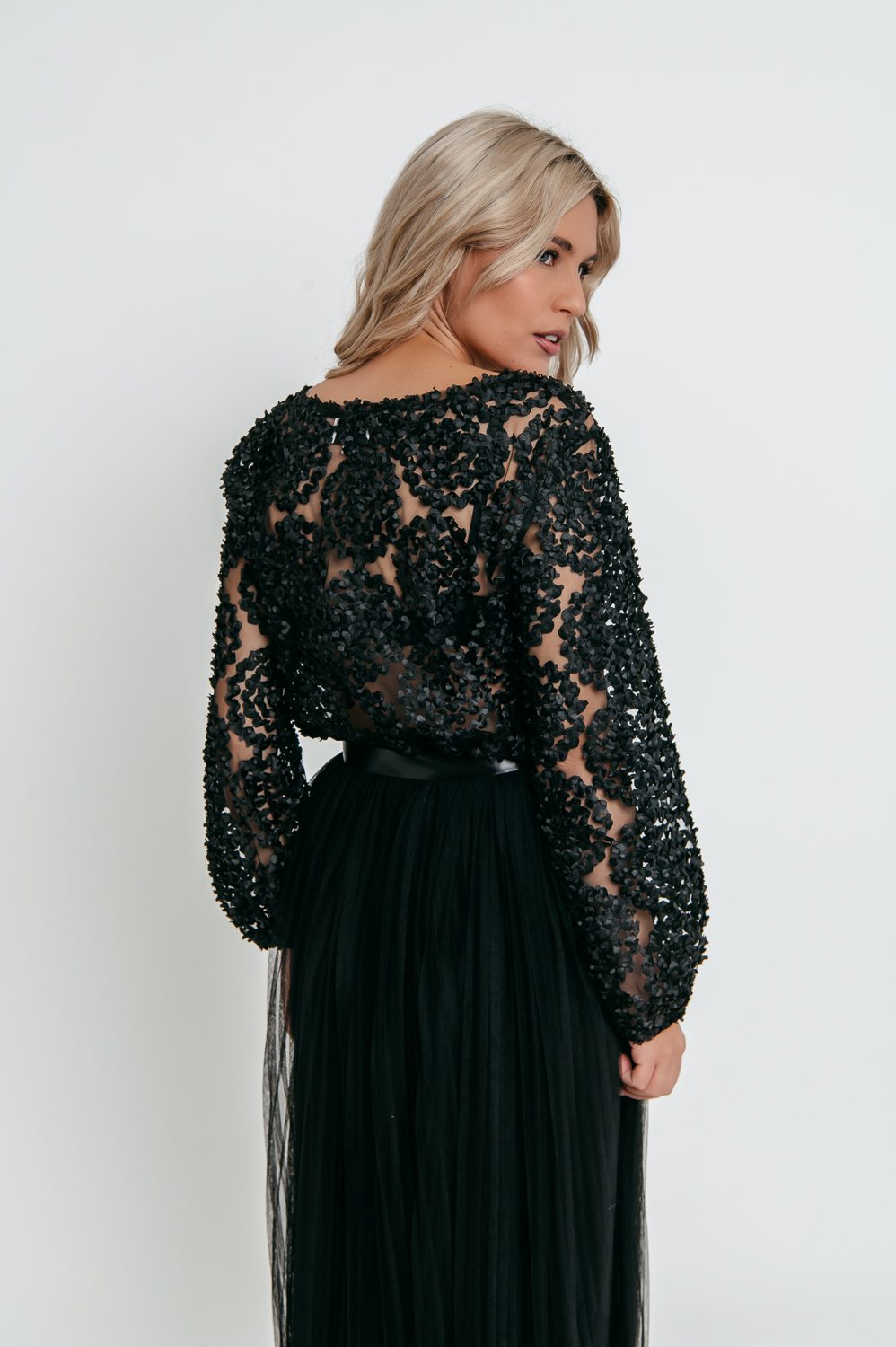 Μπλούζα see through detailed