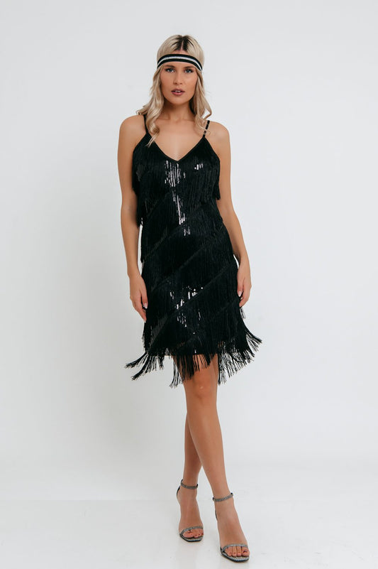 Φόρεμα mini cocktail charleston style