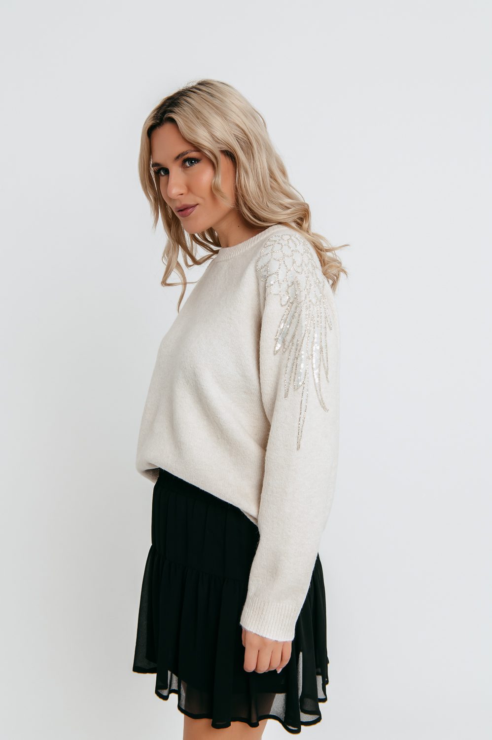 Μπλούζα πλεκτή elegant detailed