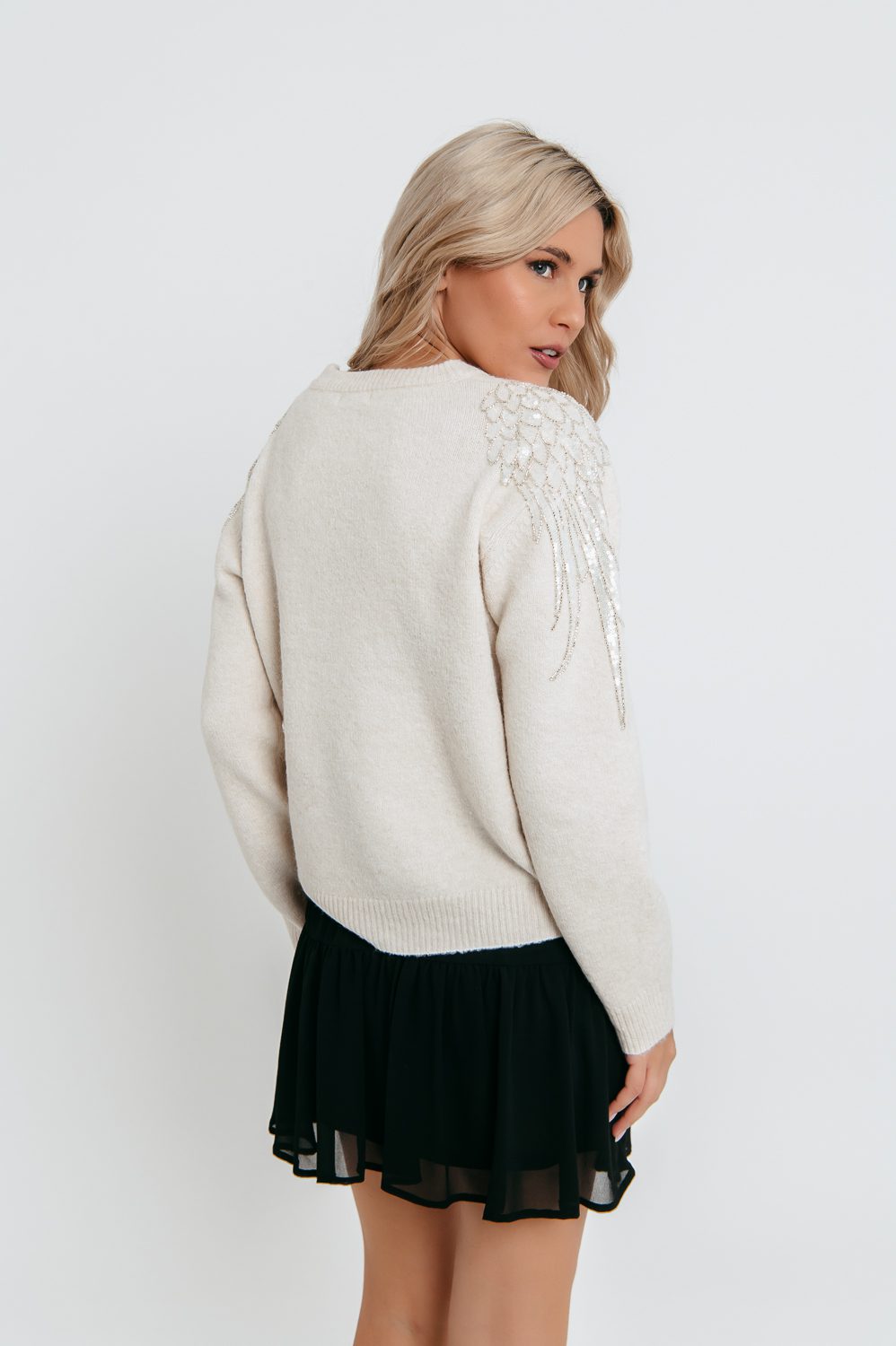 Μπλούζα πλεκτή elegant detailed