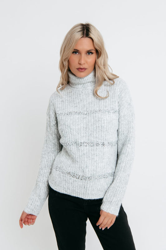 Μπλούζα πλεκτή elegant detailed