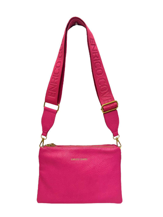 Shoulder bag δερματίνης με ιμάντα