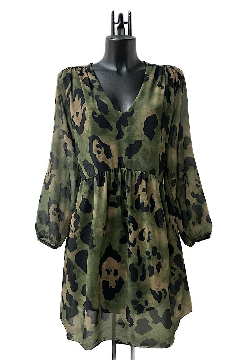 Φόρεμα mini/midi elegant animal printed