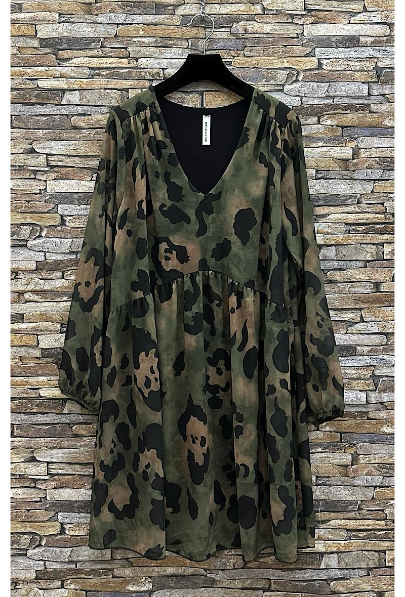Φόρεμα mini/midi elegant animal printed