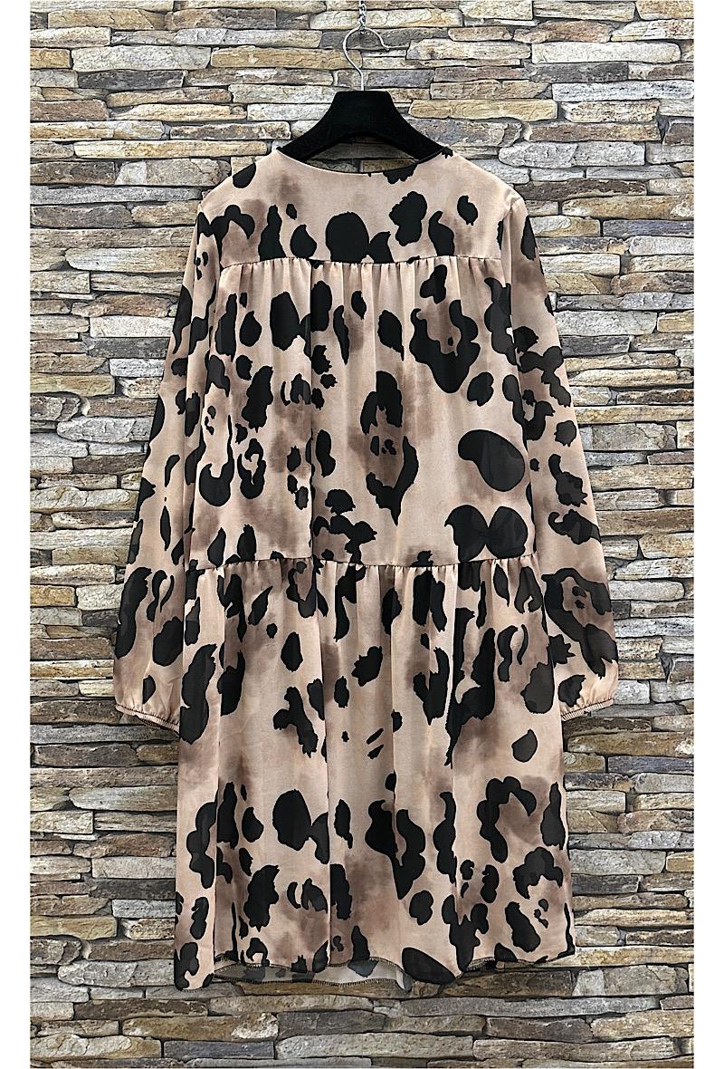 Φόρεμα mini/midi elegant animal printed
