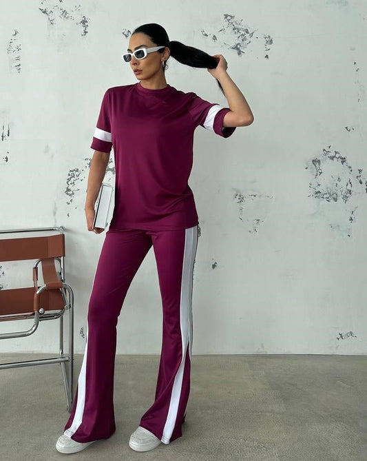 Σετ t-shirt με παντελόνα καμπάνα