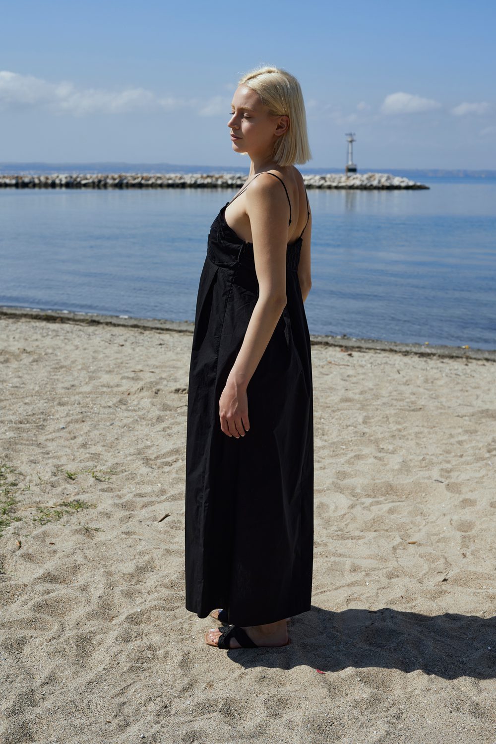 Φόρεμα maxi cotton ποπλίνα elegant
