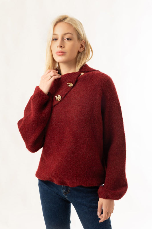 Pullover πλεκτό μάλλινο oversized