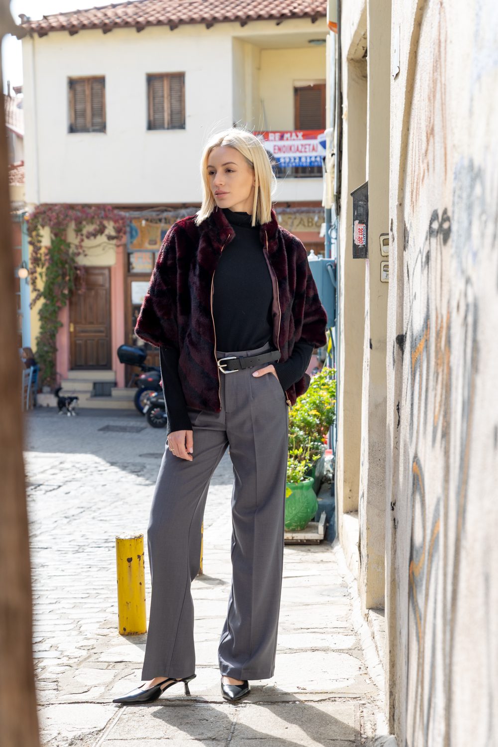 Παντελόνι TR wide-leg