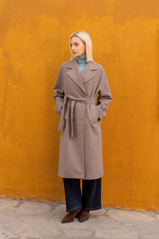 Παλτό μακρύ μάλλινο oversized