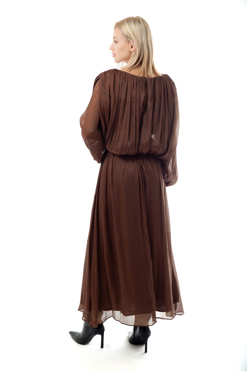 Σετ cocktail μπλούζα - φούστα silky touch