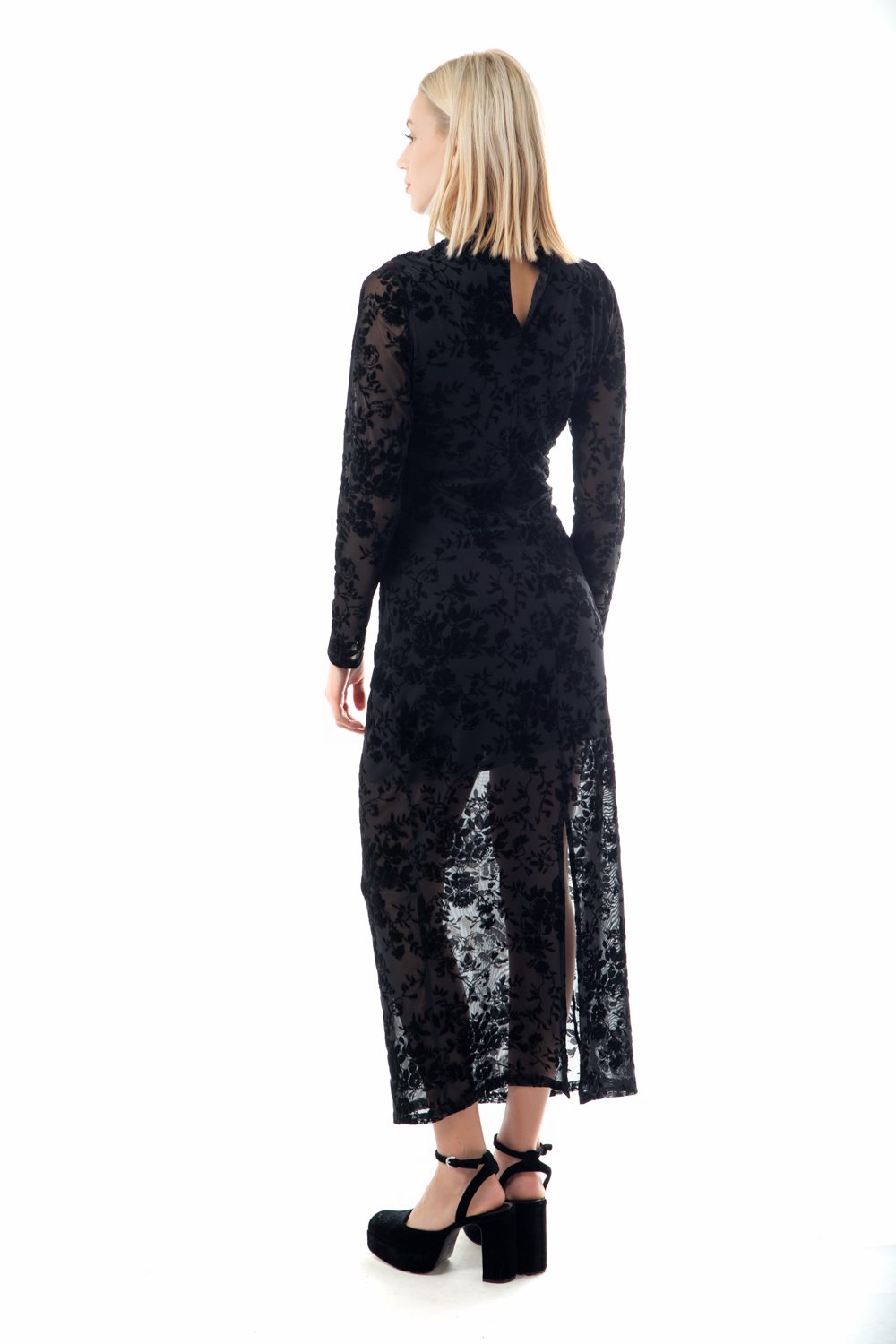 Φόρεμα midi/maxi cocktail με δανδέλα