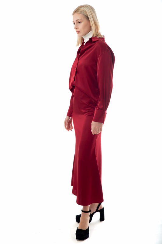 Φούστα maxi satin