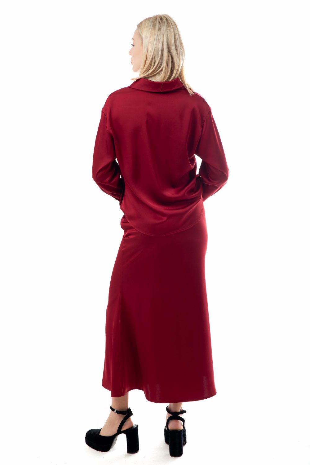 Φούστα maxi satin