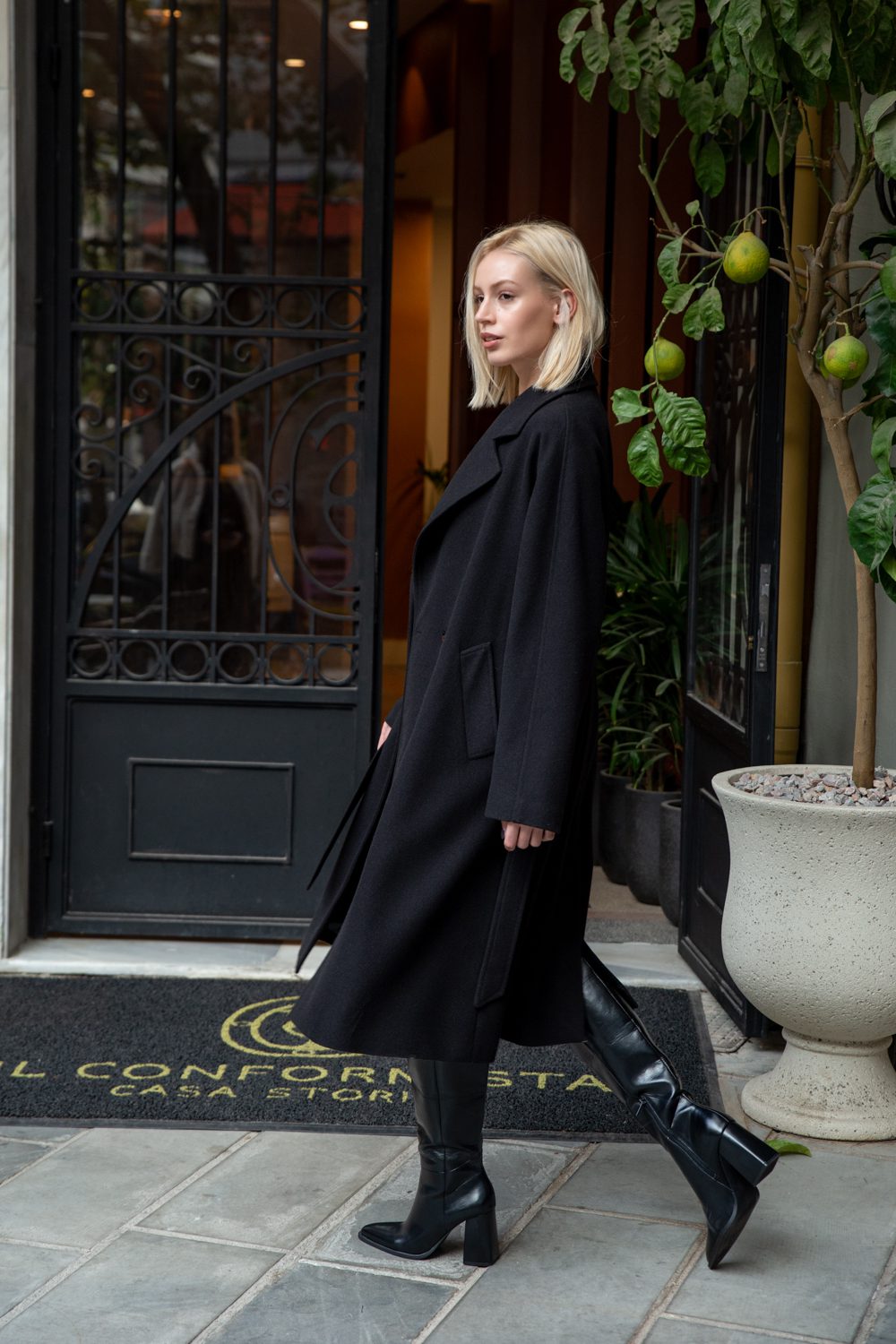 Παλτό μακρύ μάλλινο oversized