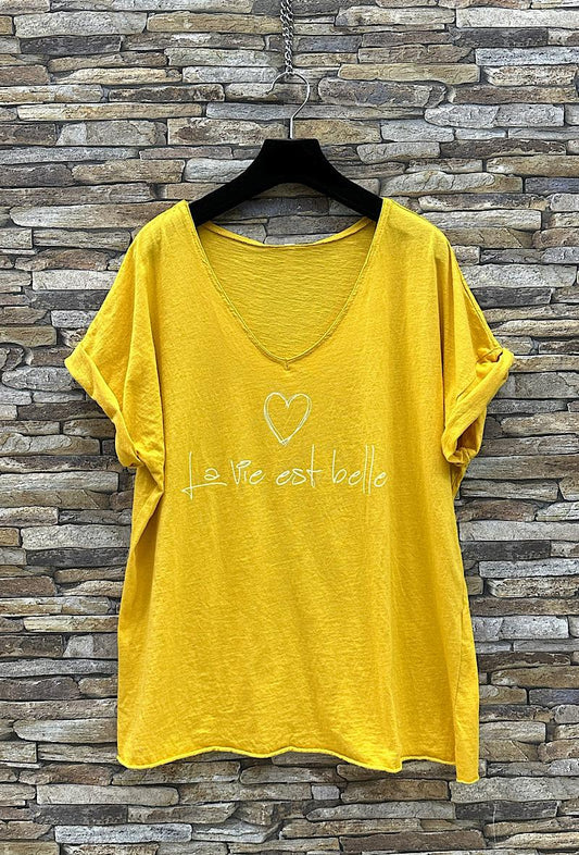 Μπλούζα loose βαμβακερή detailed