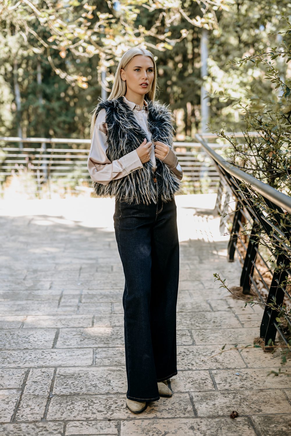 Γιλέκο faux fur