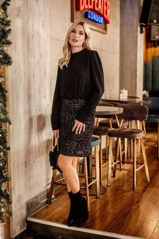 Φόρεμα mini βραδινό detailed