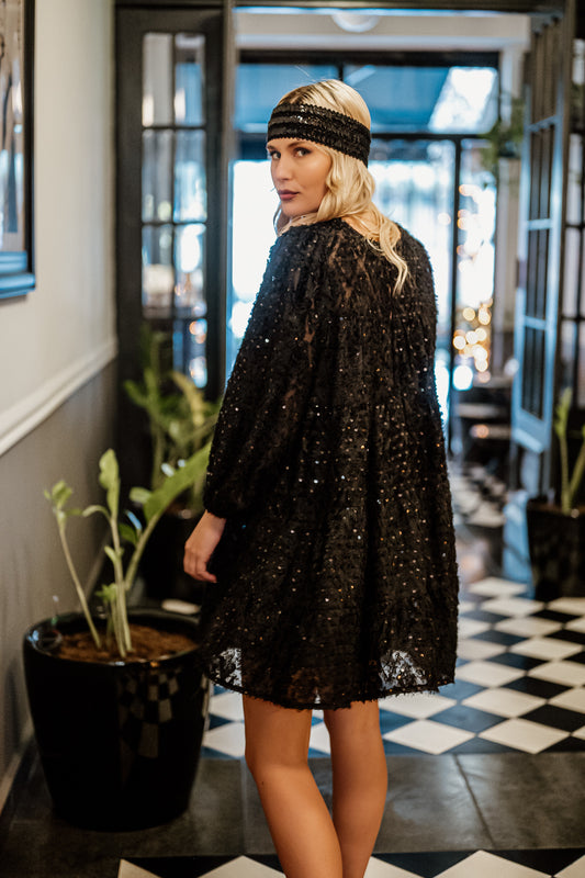 Φόρεμα mini βραδινό με παγιέτες