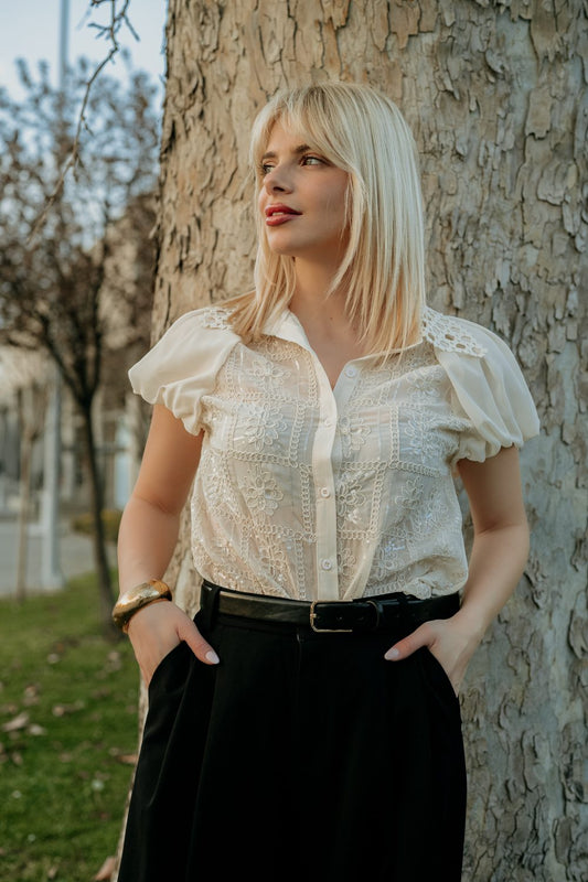 Πουκάμισο elegant με κέντημα