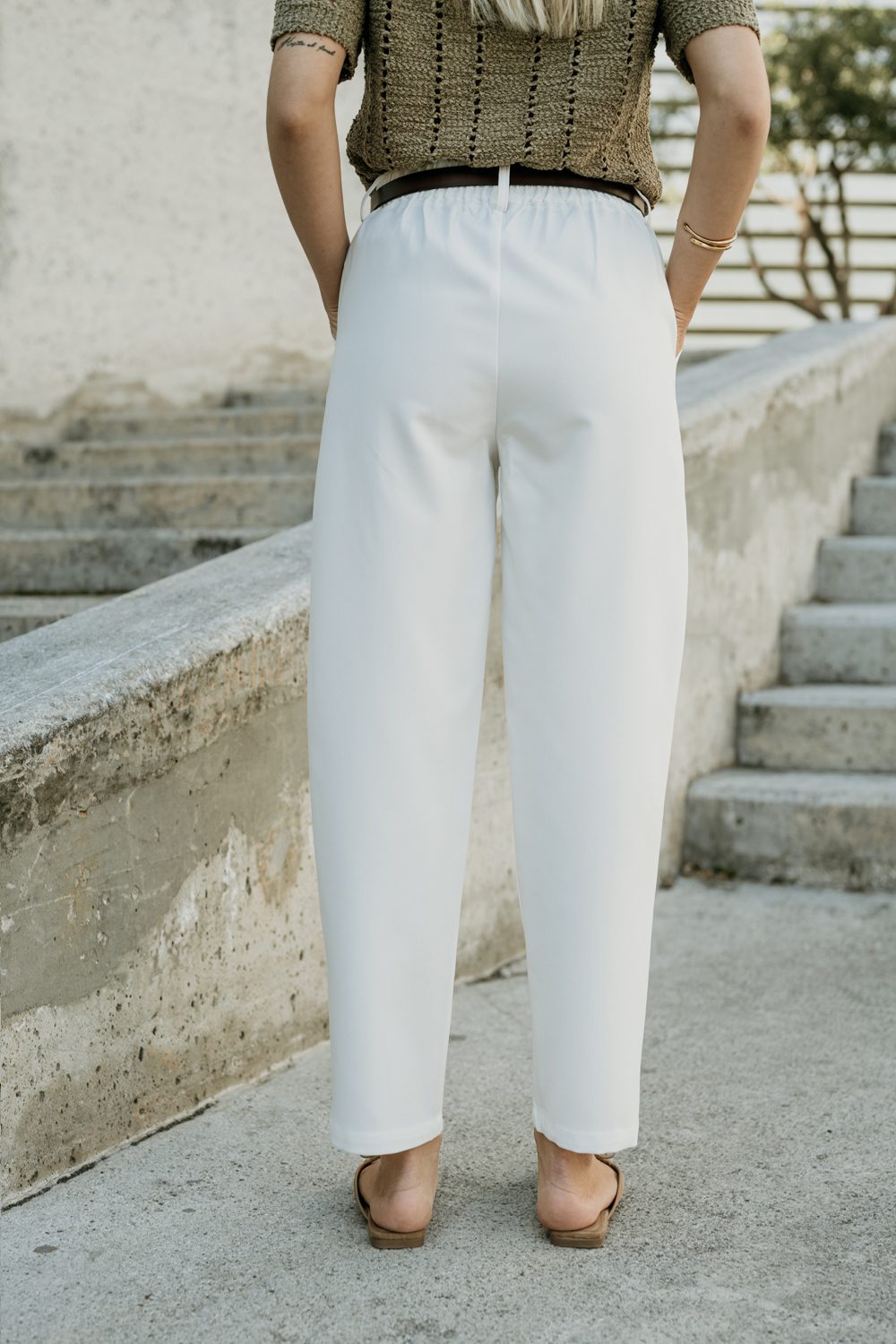 Παντελόνι ψηλόμεσο mom fit