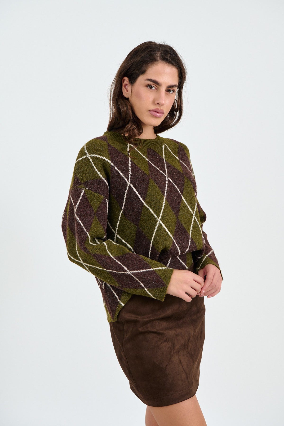 Pullover με ρόμβους