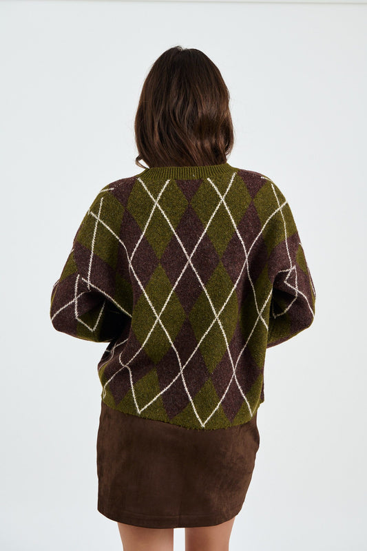 Pullover με ρόμβους