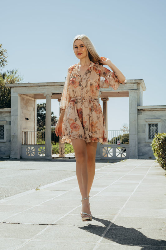 Ολόσωμο shorts floral