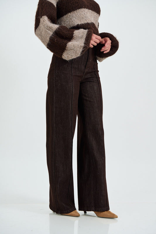 Jean Cotton Wide-Leg