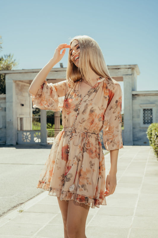 Ολόσωμο shorts floral