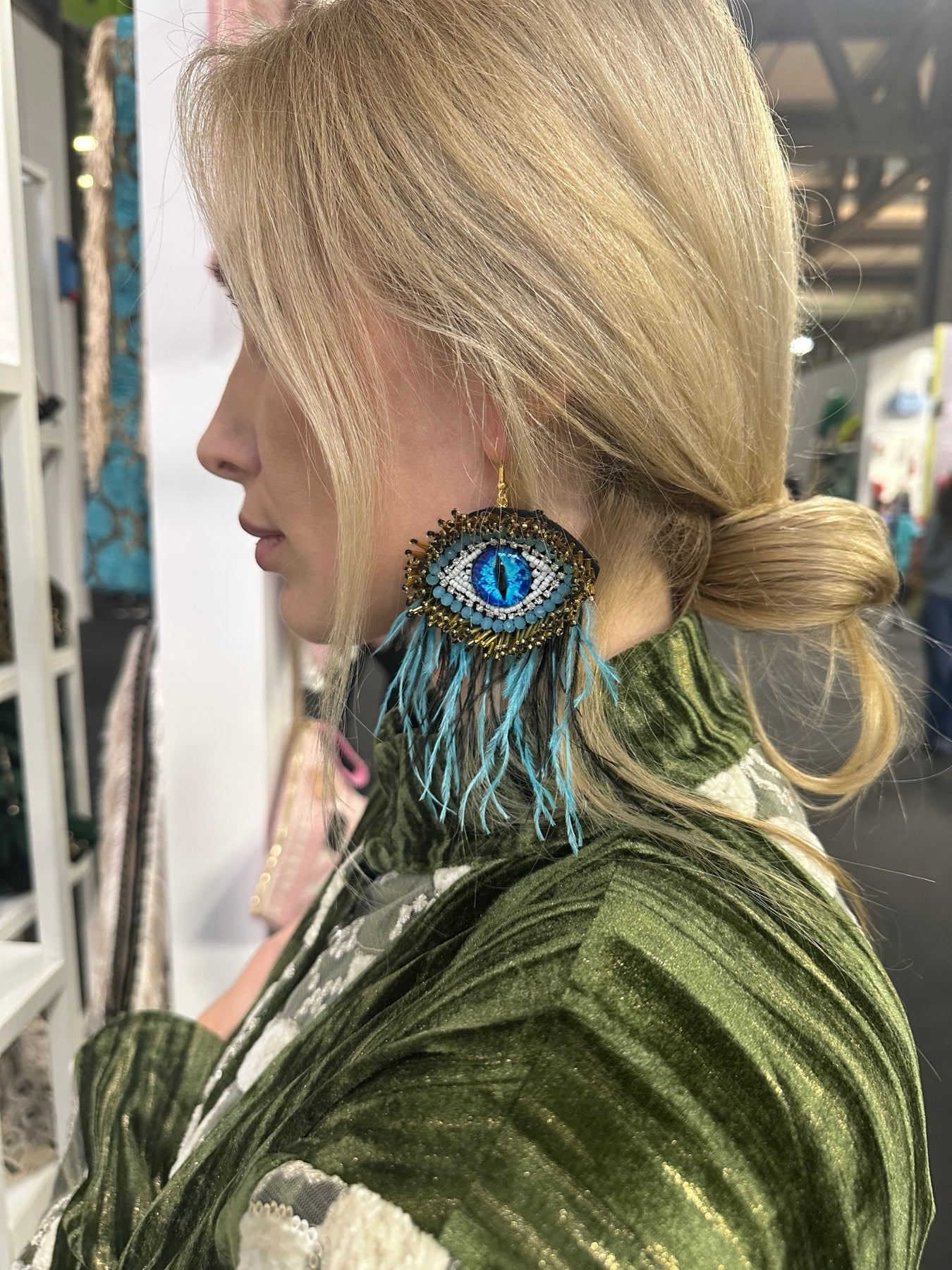 SORENA JEWELLERY FEATHER EARINGS