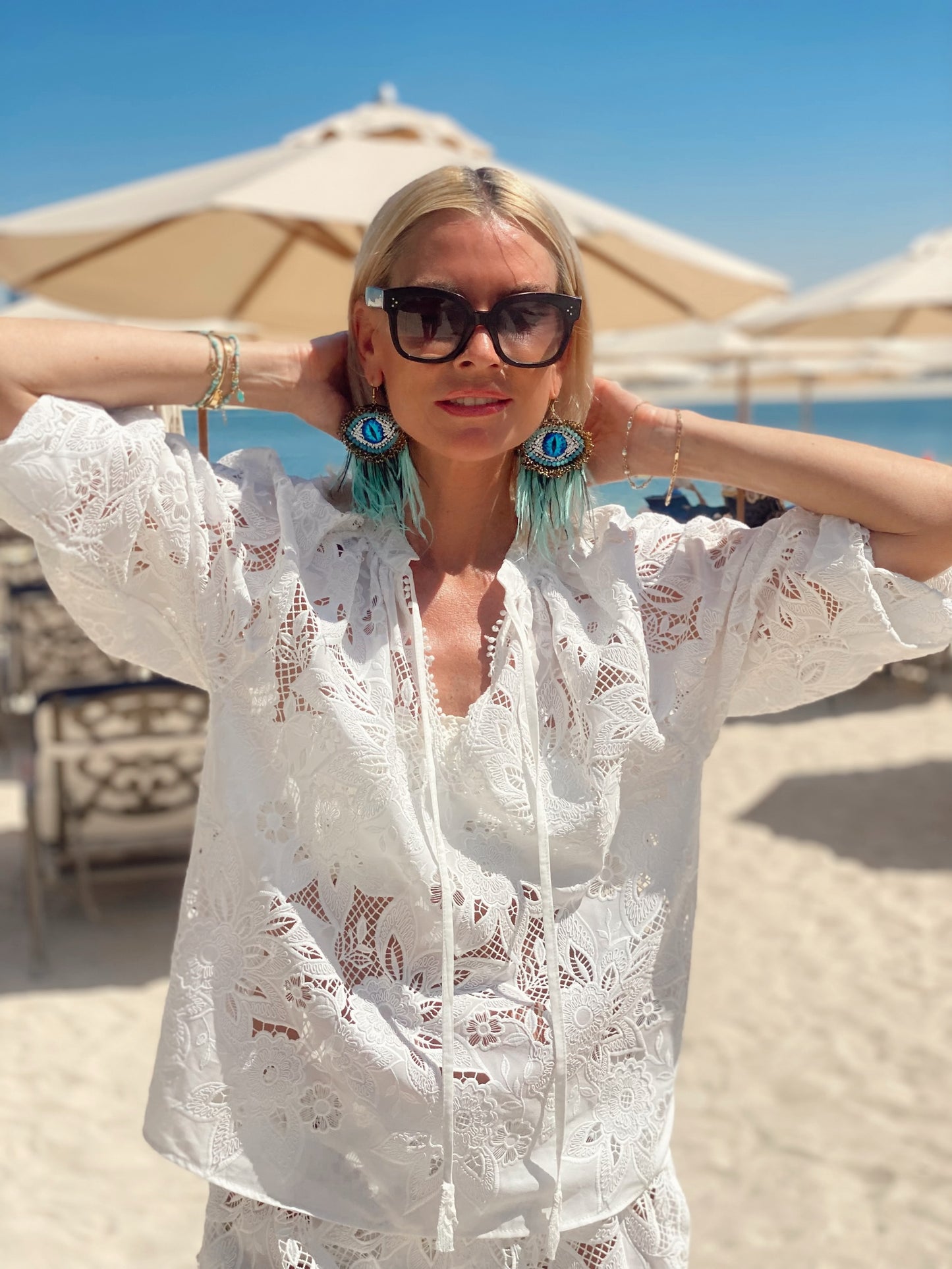 SORENA JEWELLERY FEATHER EARINGS
