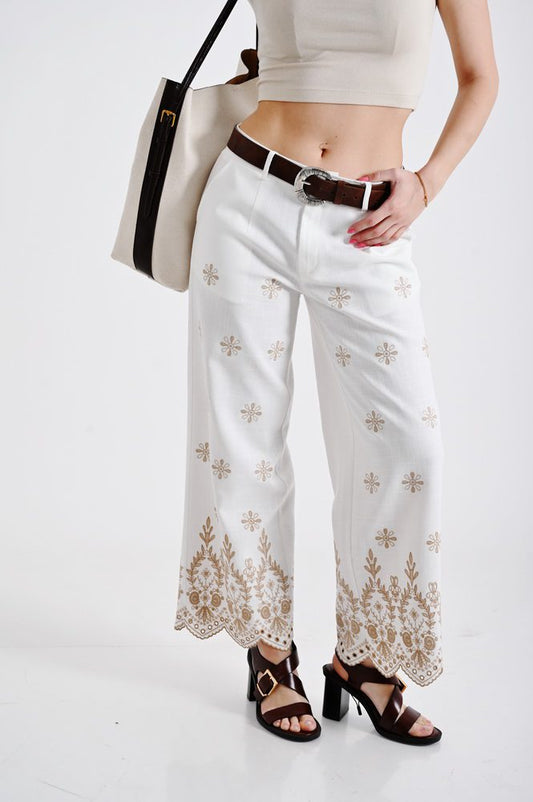 Παντελόνα με κέντημα