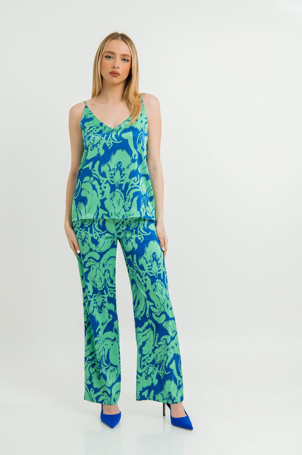 Σετ τοπ & παντελόνα printed