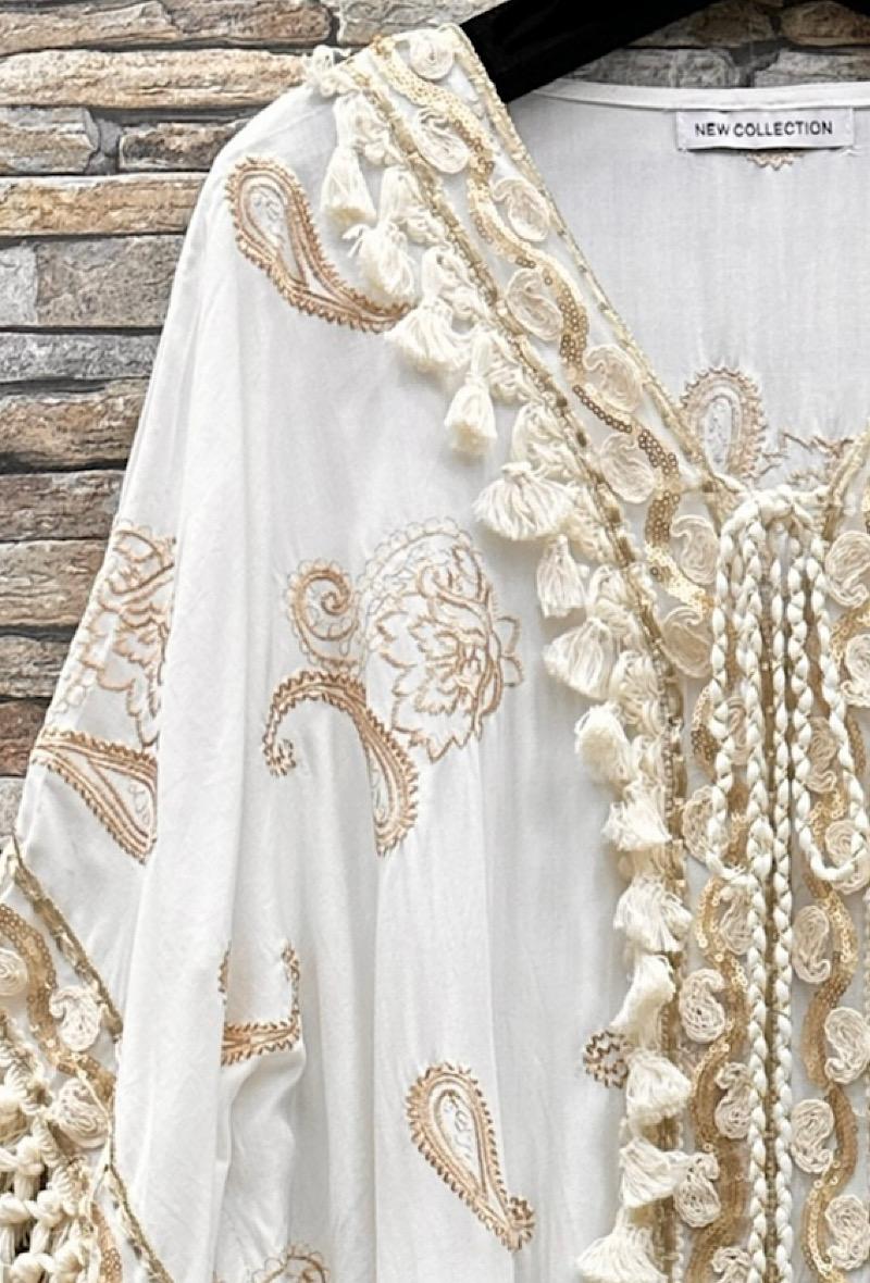 Tunic boho embroidery