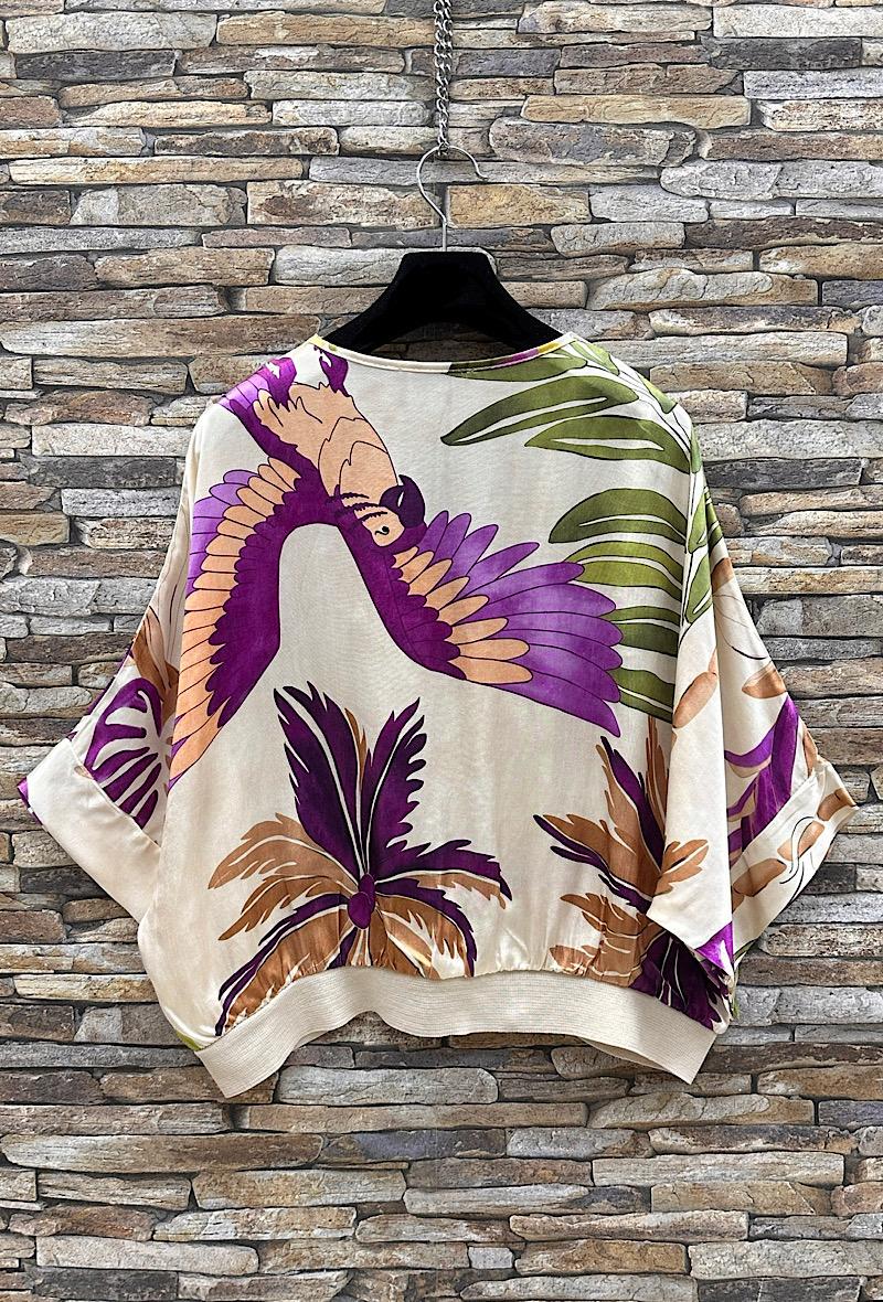 Κιμονό κοντό βισκόζ loose εμπριμέ printed