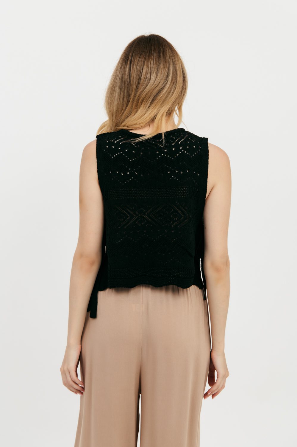 Τοπ πλεκτό cropped