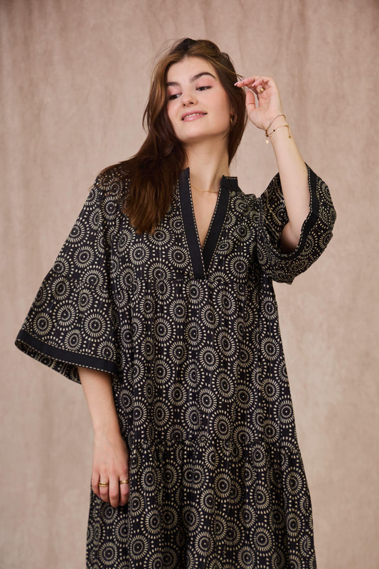 Φόρεμα maxi boho printed